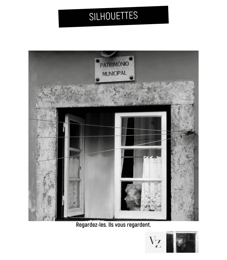Couverture du livre SILHOUETTES : trilogie photographique en noir et blanc sur l’enfance, la vieillesse et l’anonymat urbain, par Manuel VZ