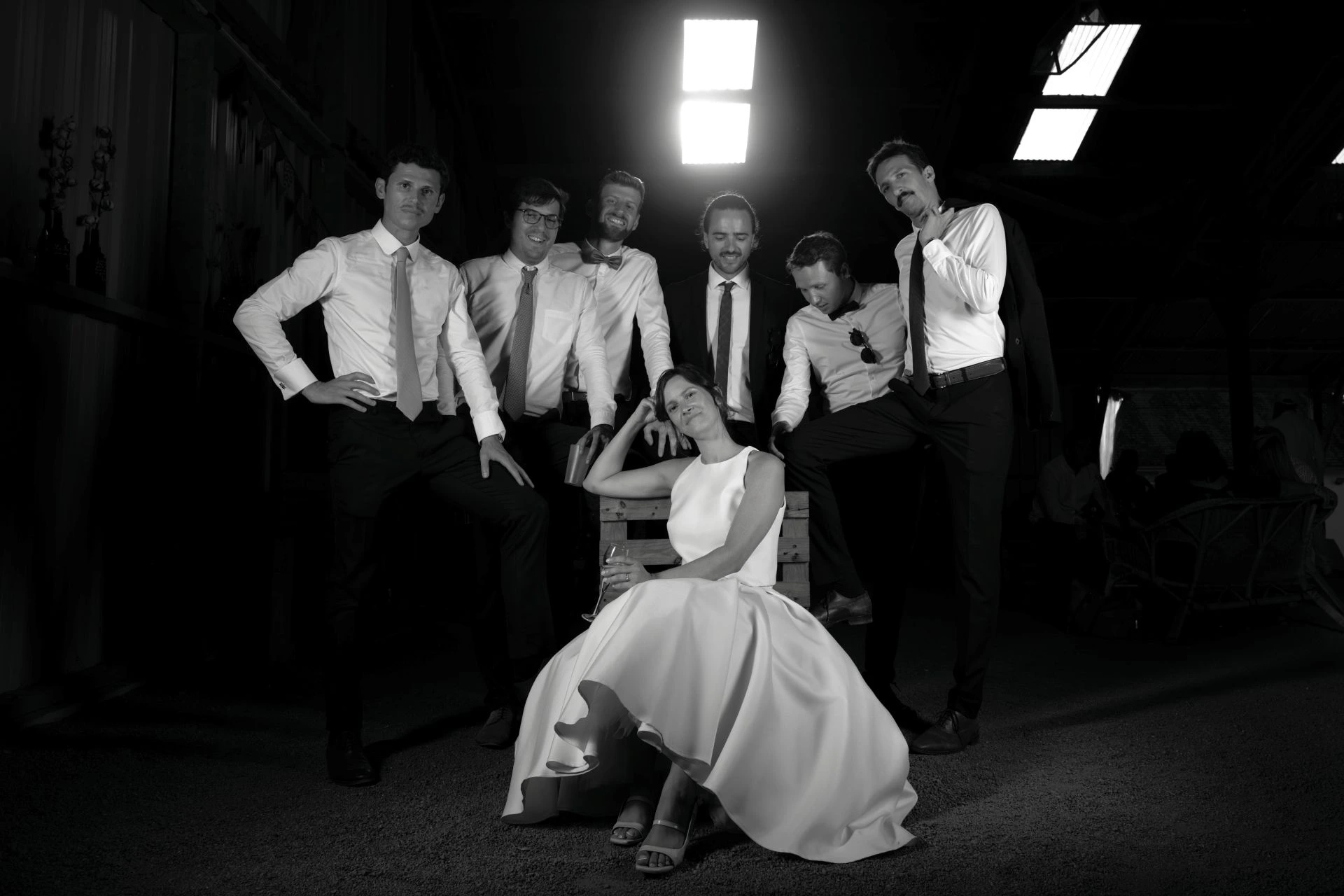 séance photographie studio mobile au vin d'honneur par manuel VZ